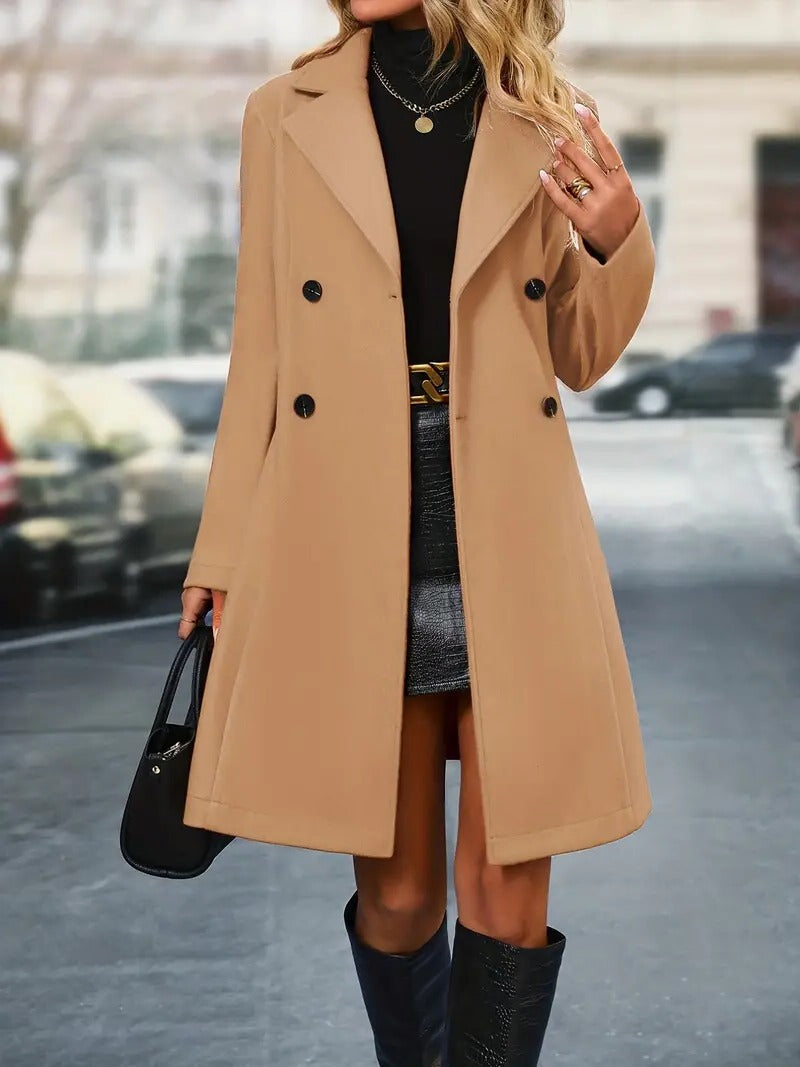 Delvyne | Women's Double Breasted Winter Coat
