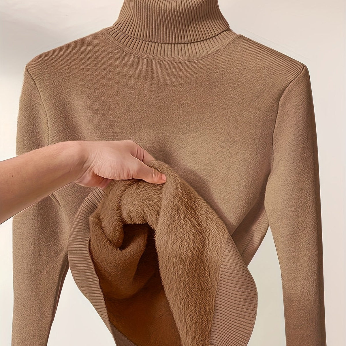 Dravora | Women's Fleece-Lined Turtleneck Sweater