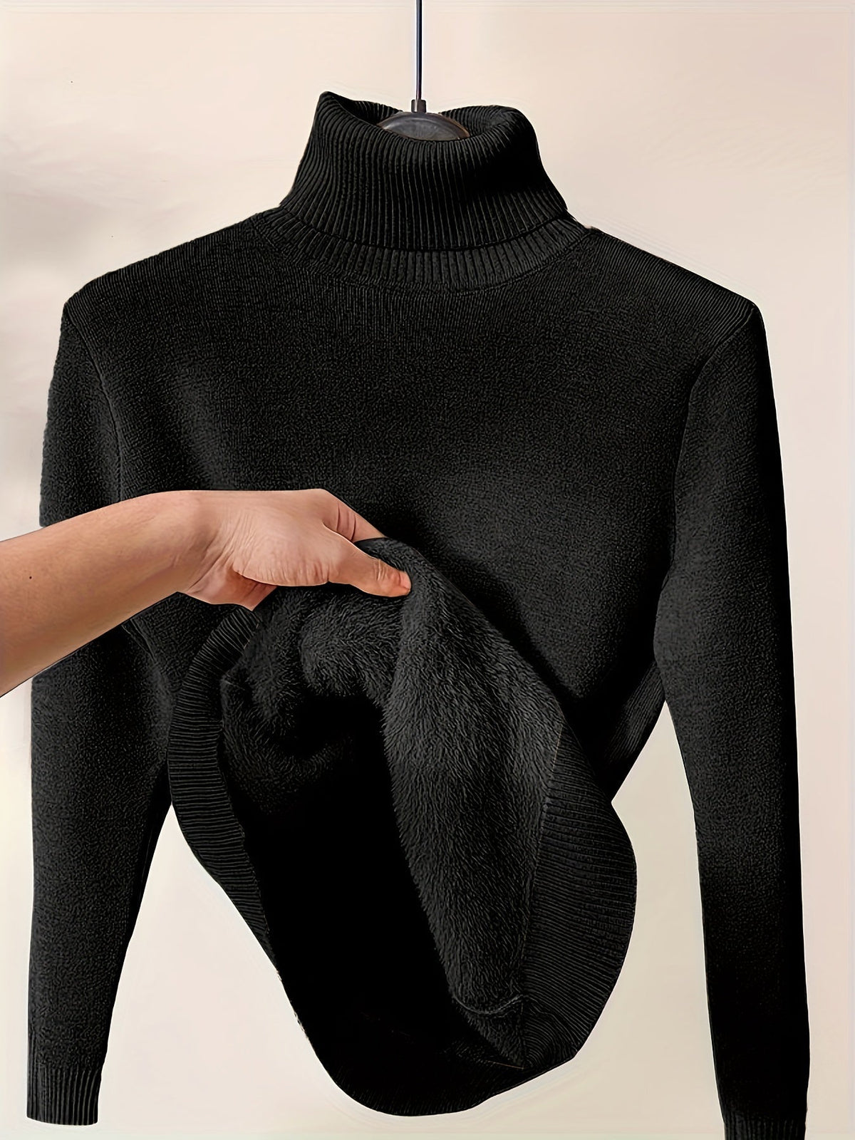 Dravora | Women's Fleece-Lined Turtleneck Sweater