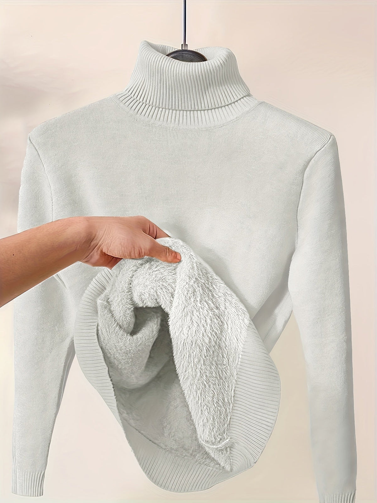 Dravora | Women's Fleece-Lined Turtleneck Sweater