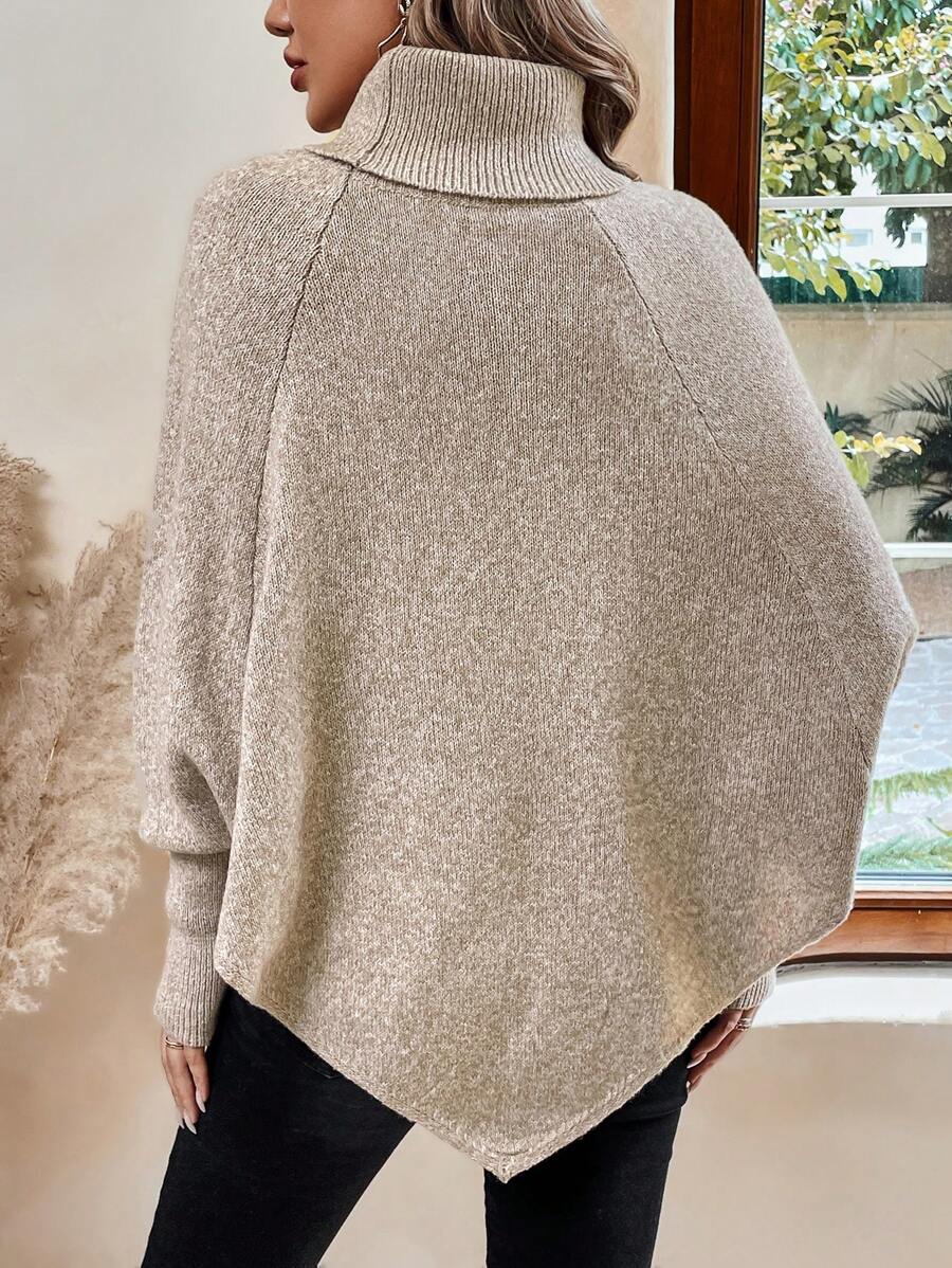 Drevora | Women's Cable Knit Poncho Sweater