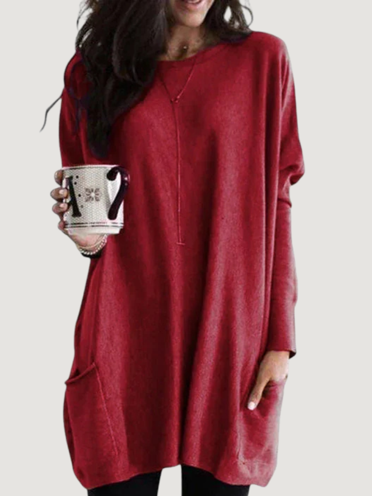 Drisova | Women's Relaxed Fit Long Sleeve Tunic Top