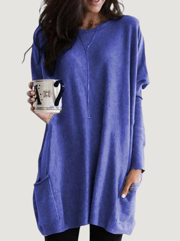 Drisova | Women's Relaxed Fit Long Sleeve Tunic Top