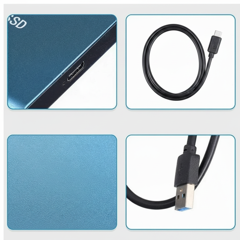 External Hard Drive Portable SSD High Speed USB Storage 128tb