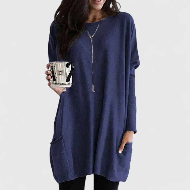 Fennlea | Women's Relaxed Fit Pocket Tunic Top