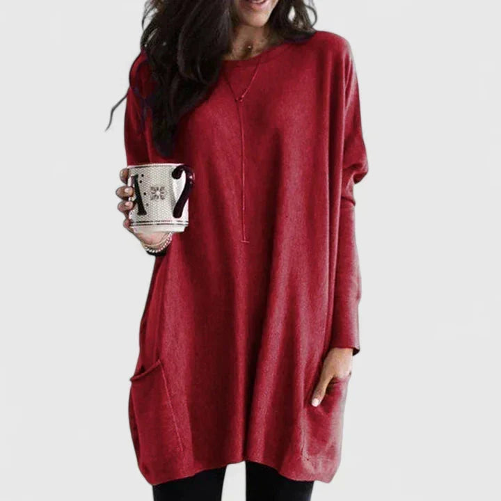 Fennlea | Women's Relaxed Fit Pocket Tunic Top