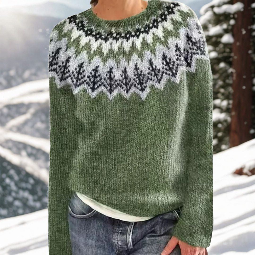 Fenwilla | Women's Christmas Sweater Fair Isle Knit