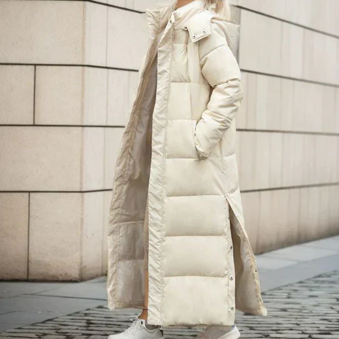 Florinda | Women's Long Puffer Coat – Hooded Winter Jacket