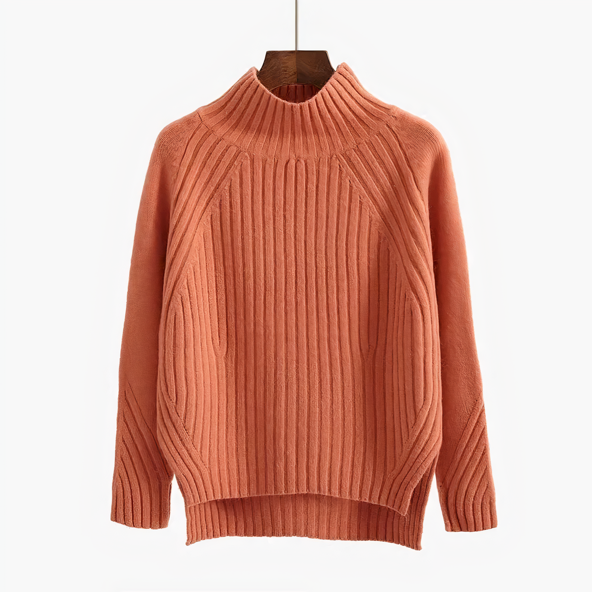 Floryn | Women's Ribbed Knit Mock Neck Sweater