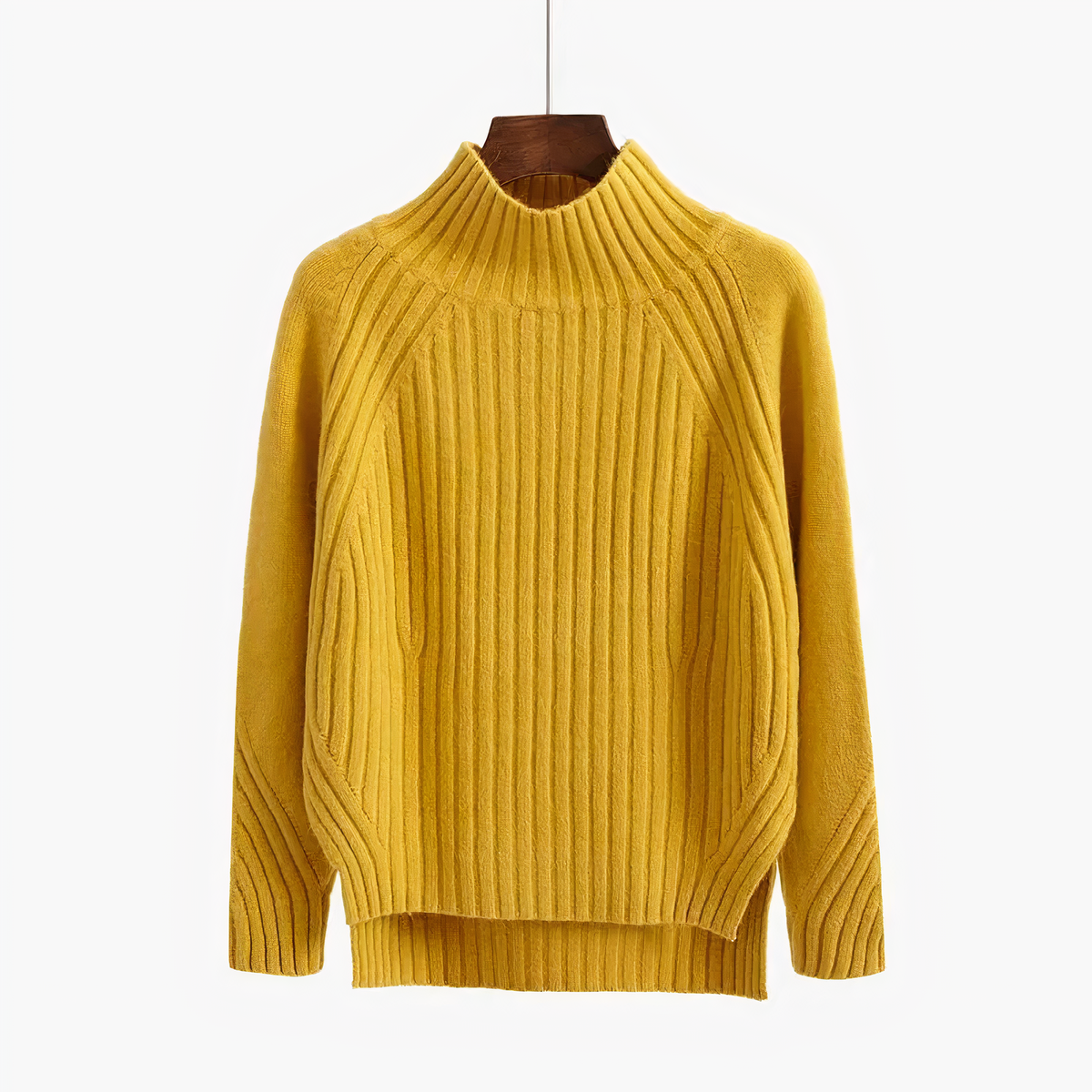 Floryn | Women's Ribbed Knit Mock Neck Sweater