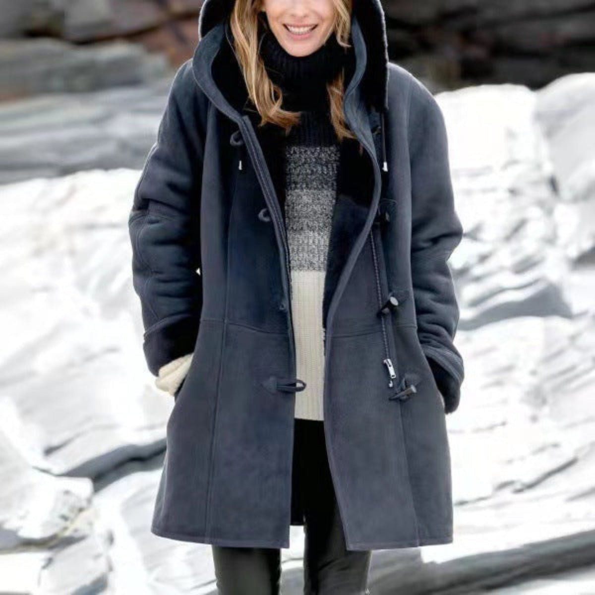 Grethel | Women's Fleece-Lined Hooded Winter Coat
