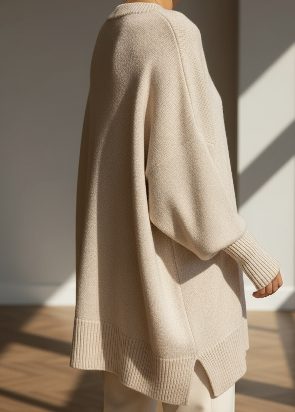 Halvara | Women's Oversized Batwing Knit Sweater