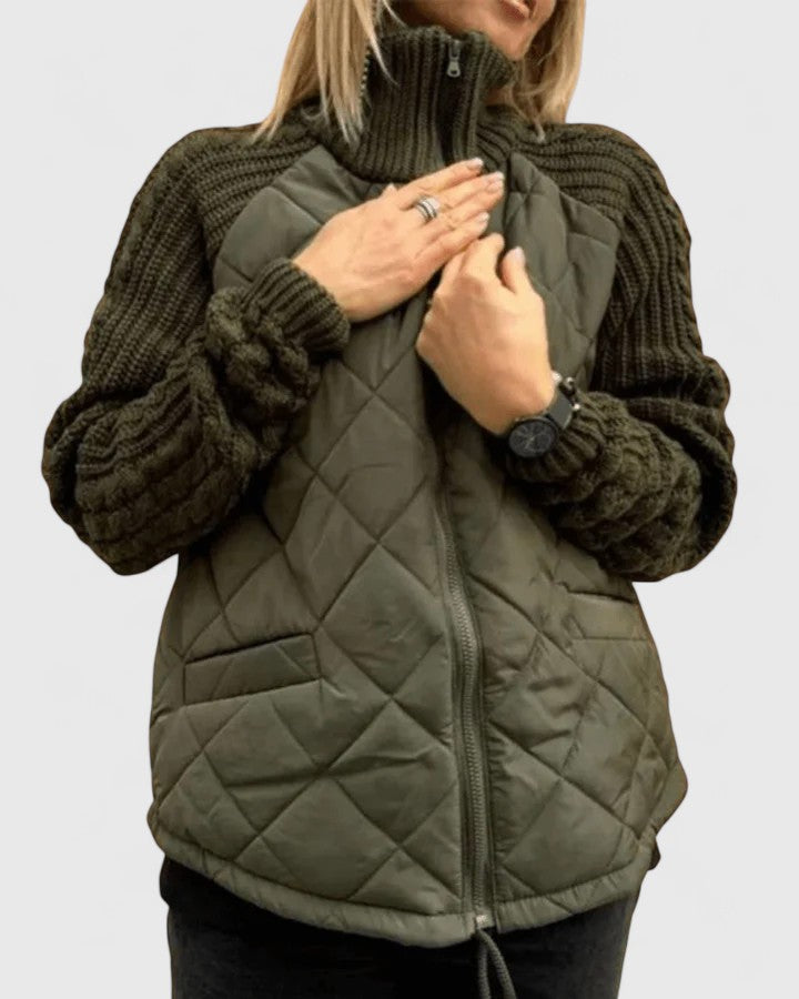 Halvara | Women's Quilted Knit Sleeve Jacket