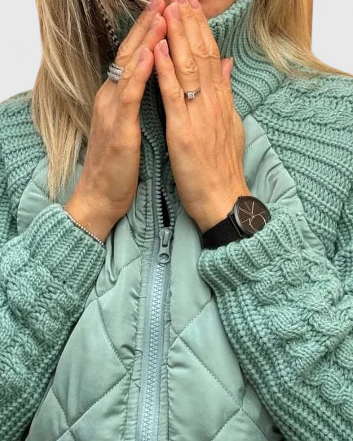 Halvara | Women's Quilted Knit Sleeve Jacket