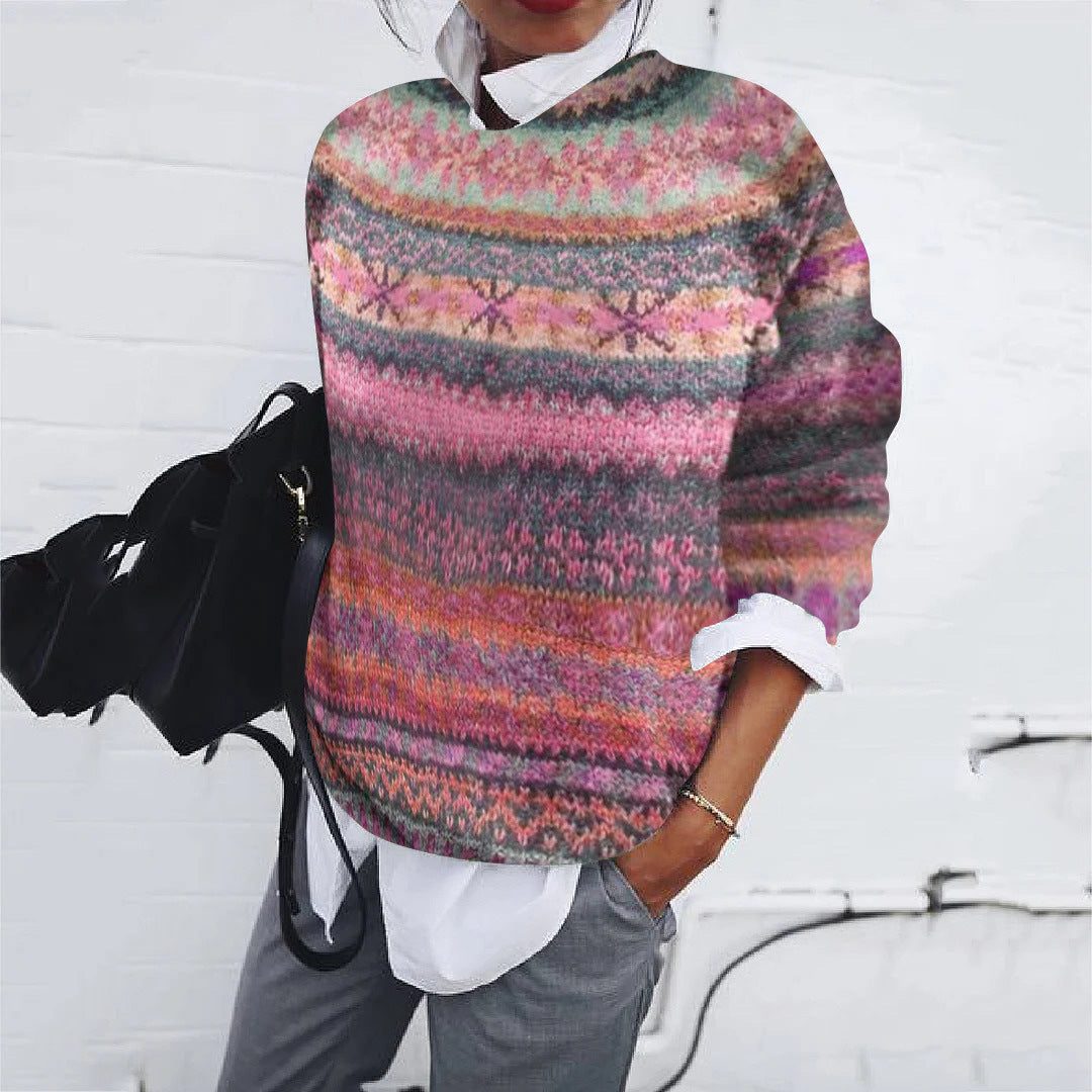 Halvindra | Women's Christmas Sweater Fair Isle Pullover