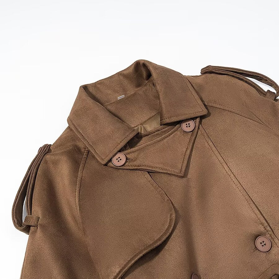 Halvorne | Women's Long Belted Trench Coat