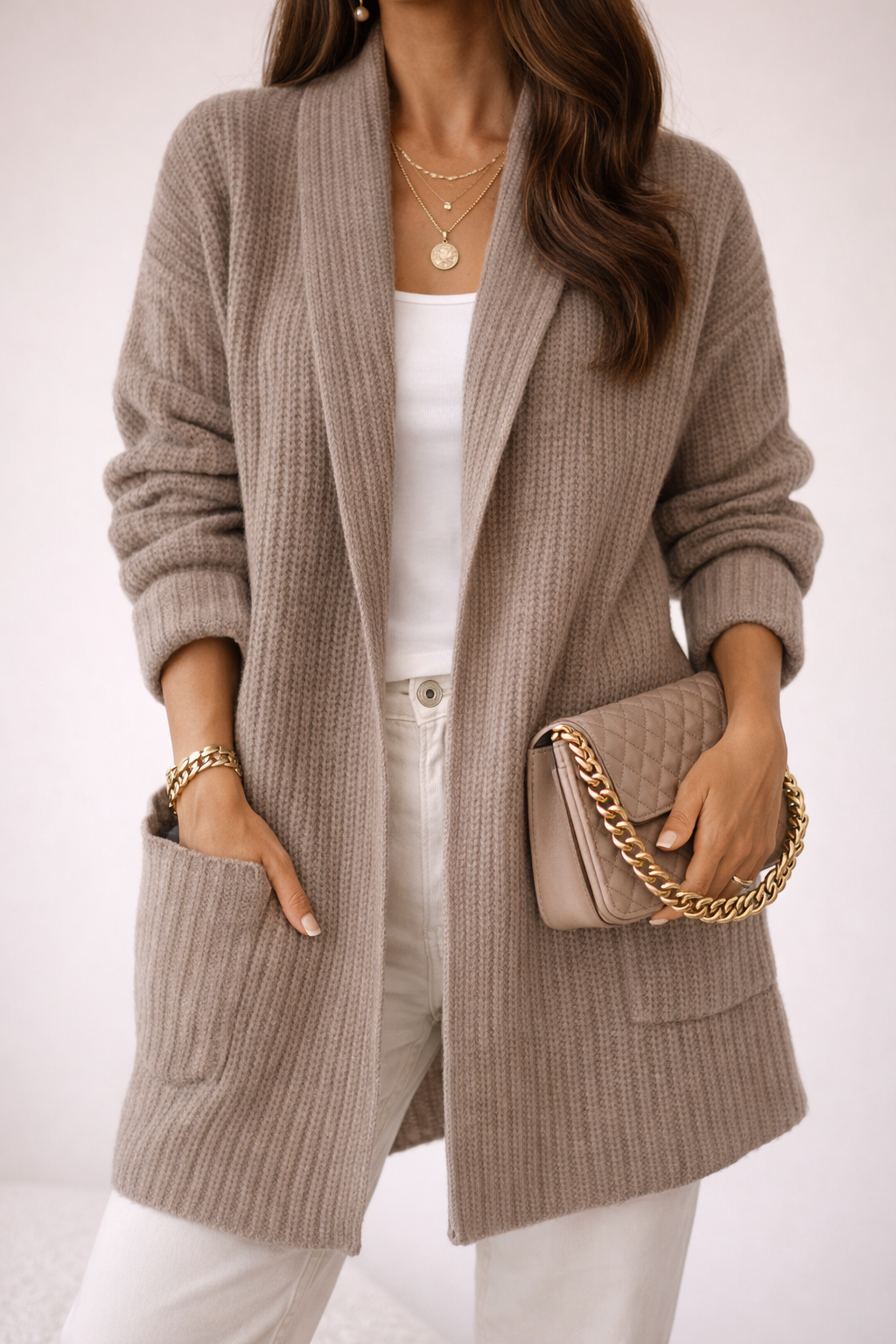 Halvorne | Women's Oversized Open-Front Cardigan