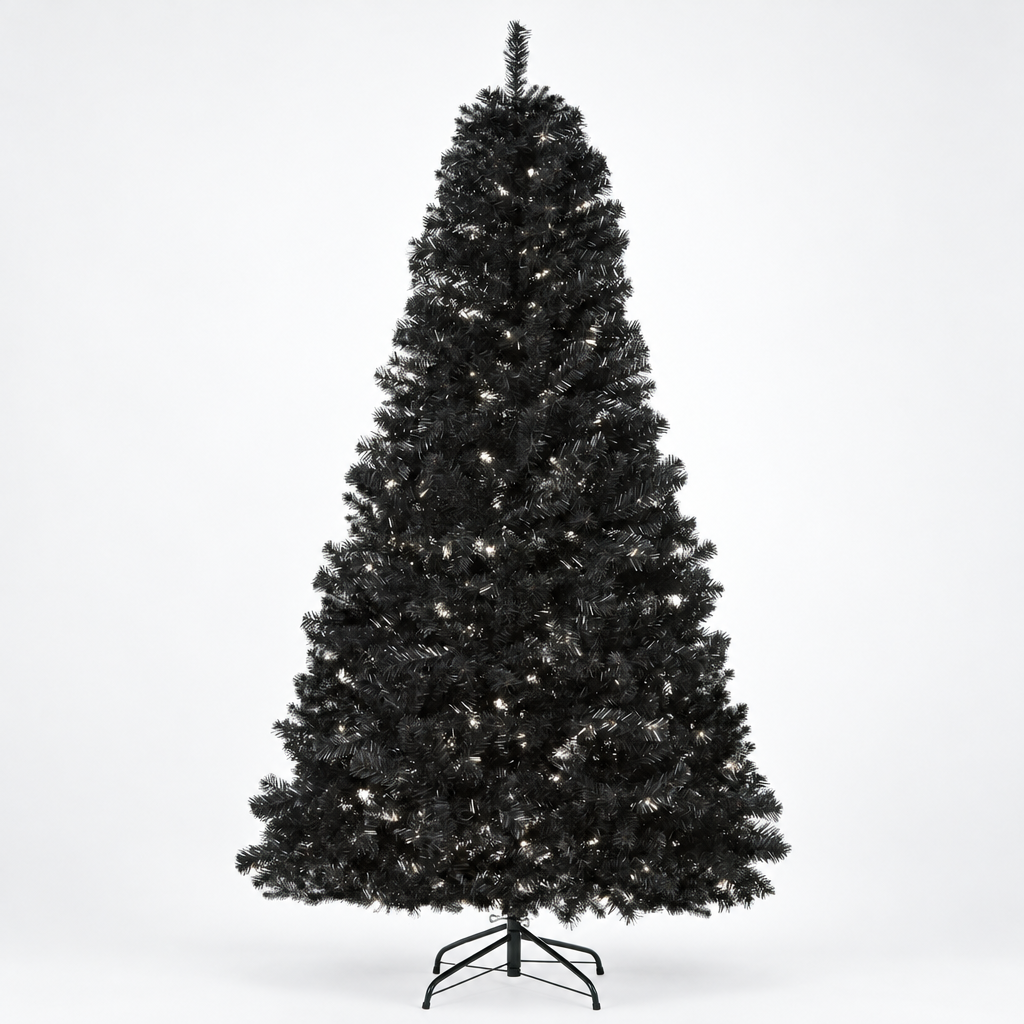 Black Christmas Tree 7ft – studio photo