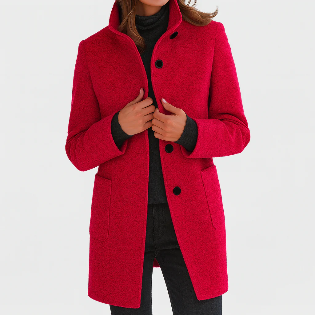 Vanessa - Elegant Midi Wool Coat