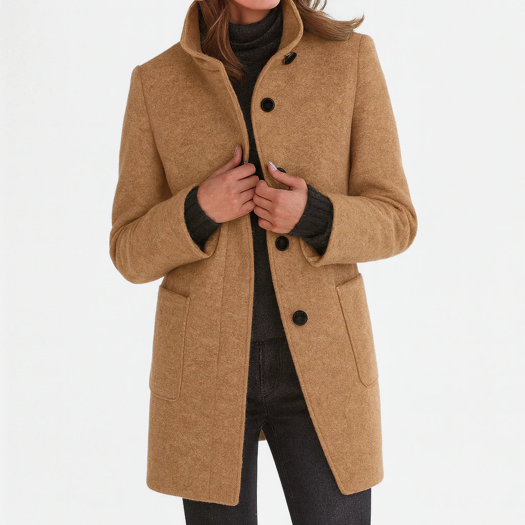 Vanessa - Elegant Midi Wool Coat