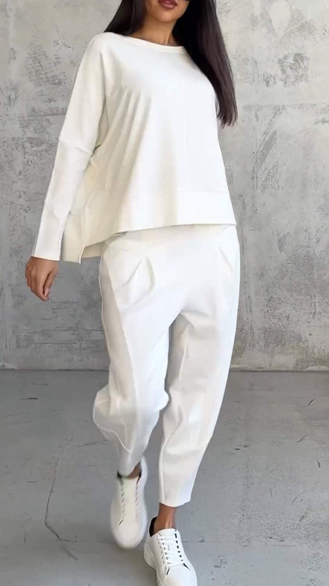 Nora | Women's 2 Piece Lounge Set Long Sleeve Top and Pants