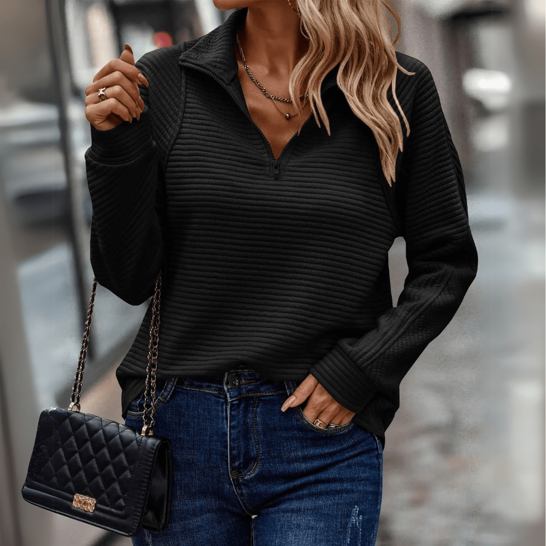 Lavra | Women's Half-Zip Pullover Sweater