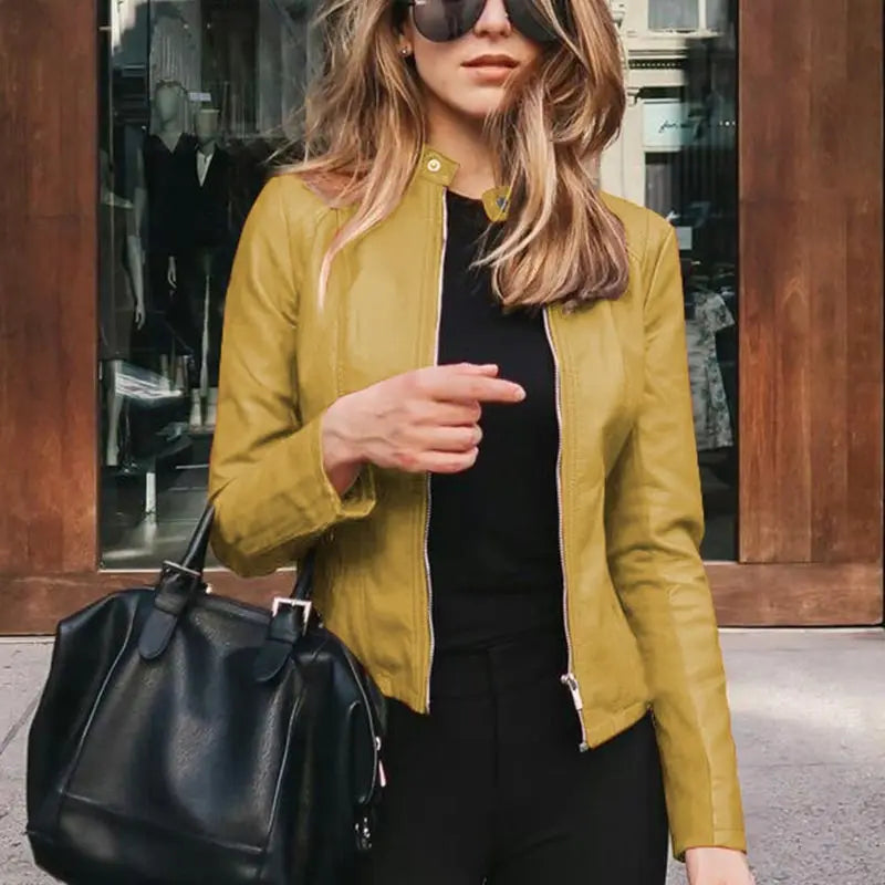 Lorindel | Women's PU Leather Slim Fit Jacket