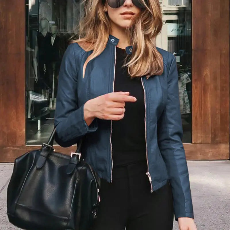 Lorindel | Women's PU Leather Slim Fit Jacket