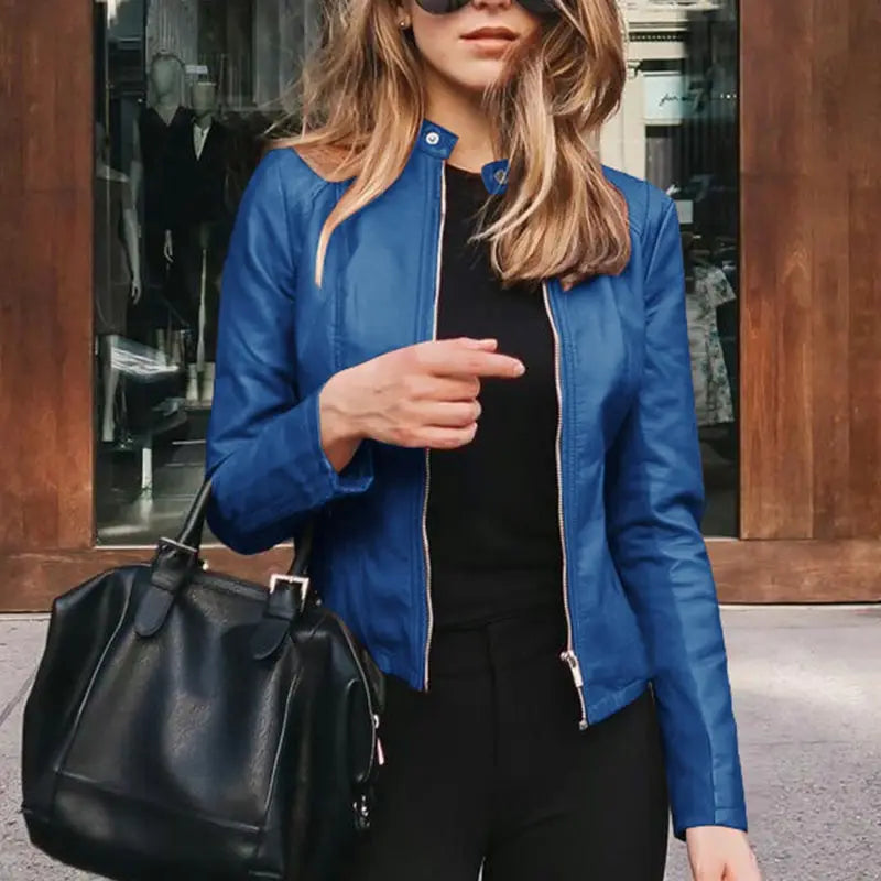 Lorindel | Women's PU Leather Slim Fit Jacket