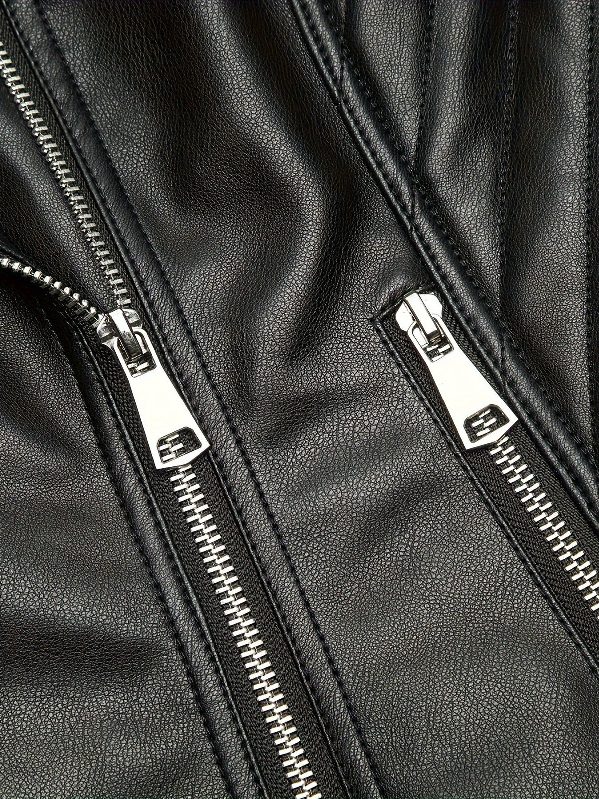 Lorvaine | Women's Faux Leather Biker Jacket