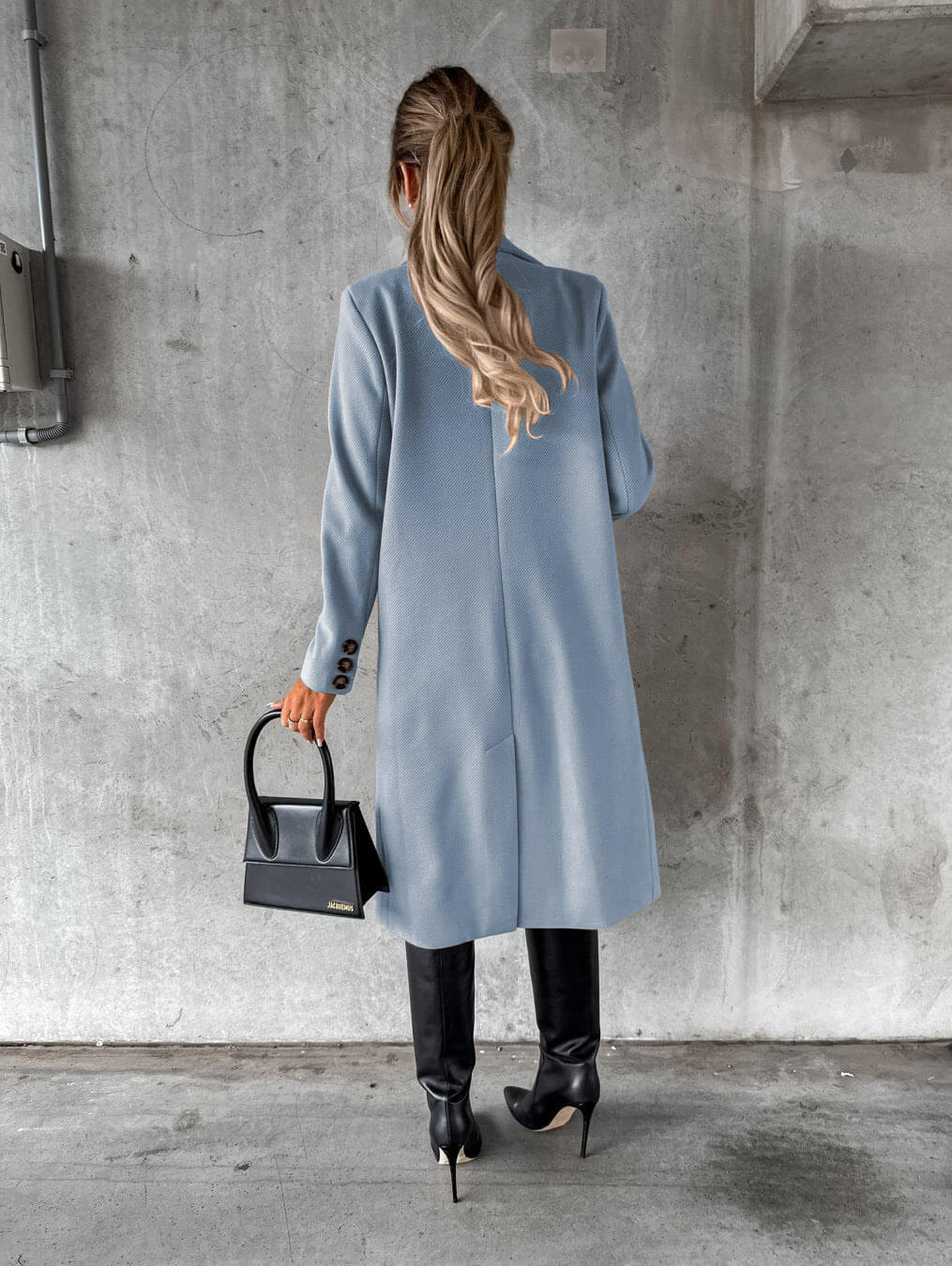 Lorvaine | Women's Long Winter Coat Double-Breasted
