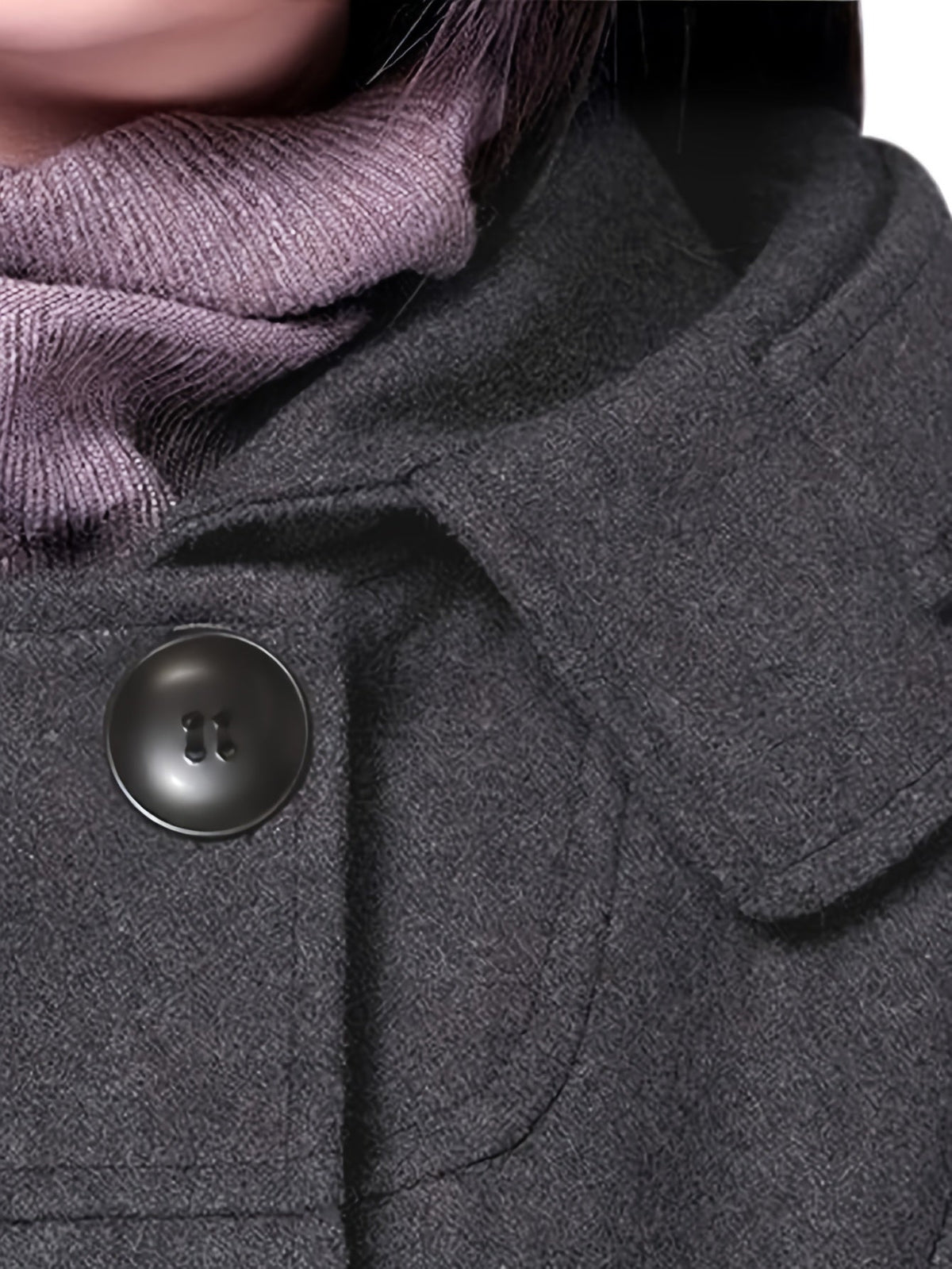 Orvana | Women's Hooded Double-Breasted Mid-Length Coat