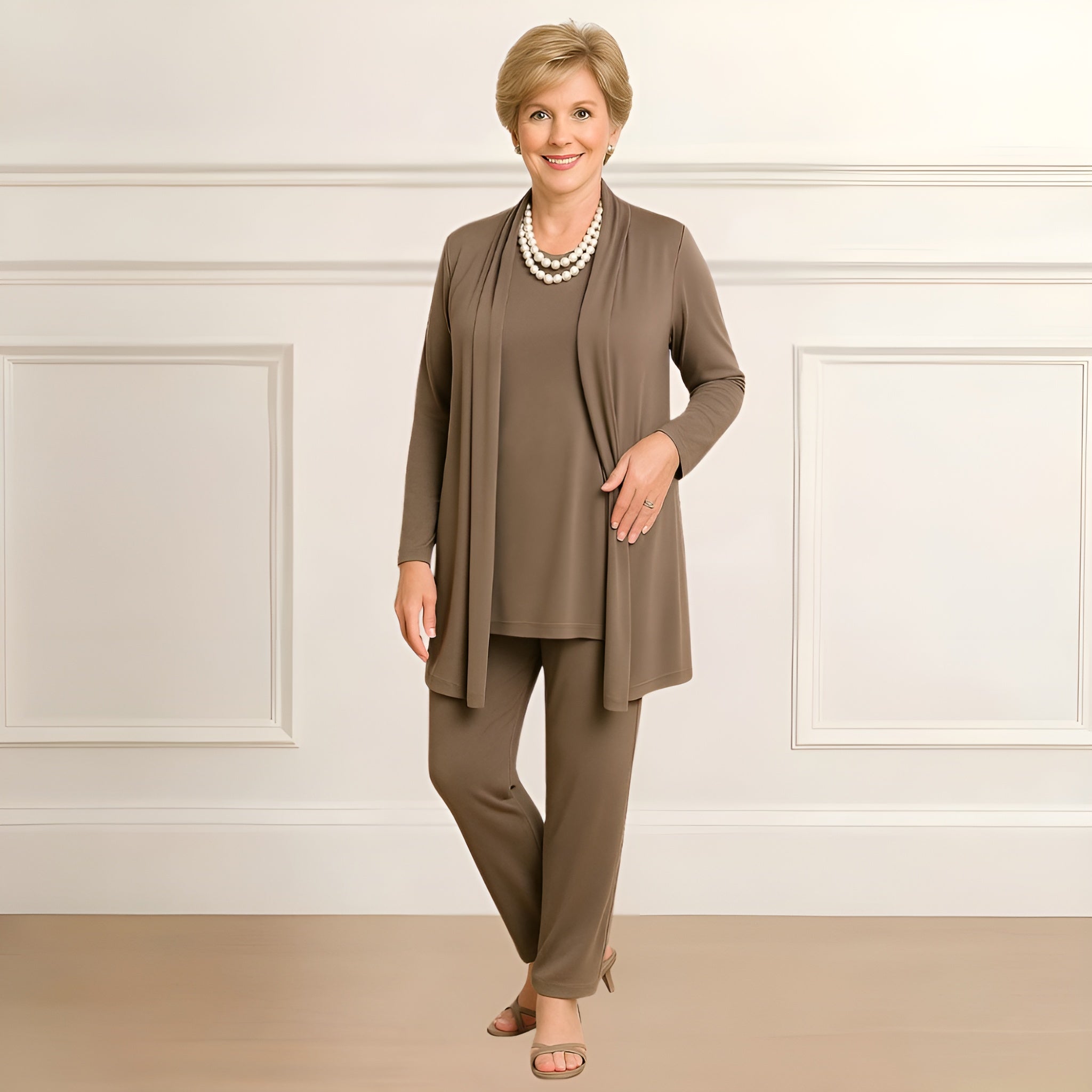 Ingrid™ | Cardigan Top & Pants Set