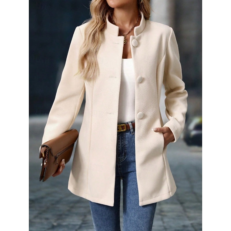 Selvaine | Women's Stand Collar Coat