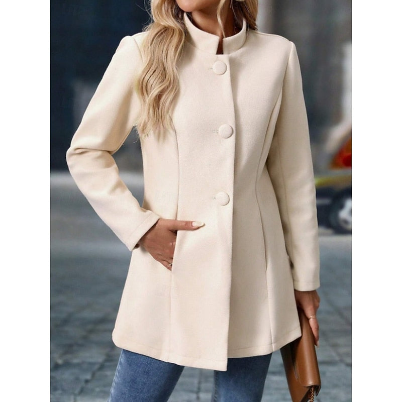 Selvaine | Women's Stand Collar Coat