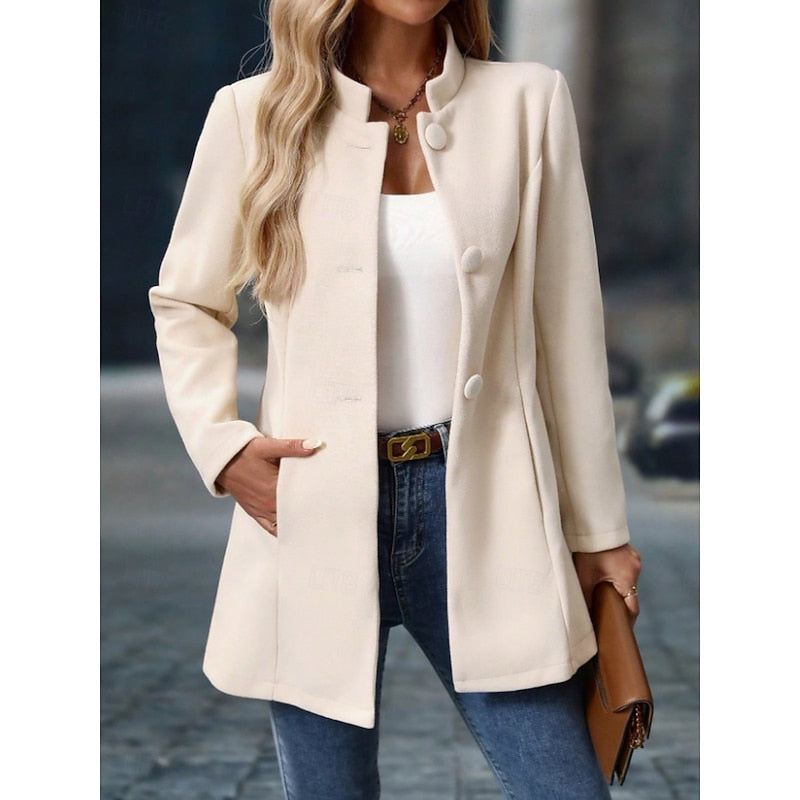 Selvaine | Women's Stand Collar Coat