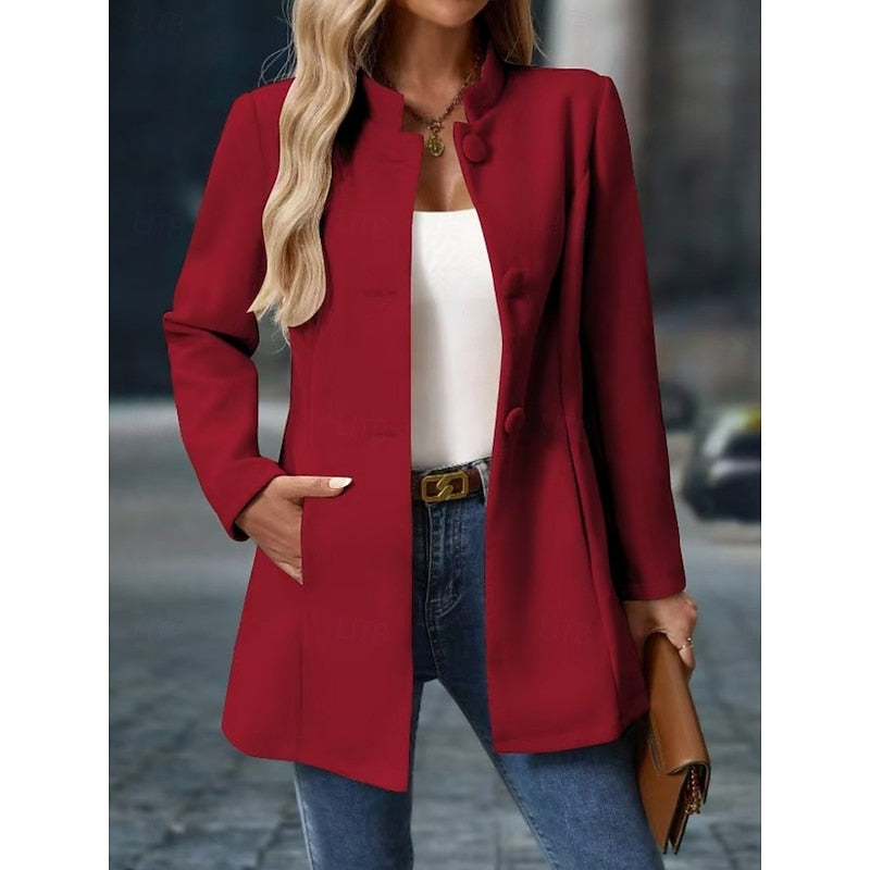 Selvaine | Women's Stand Collar Coat