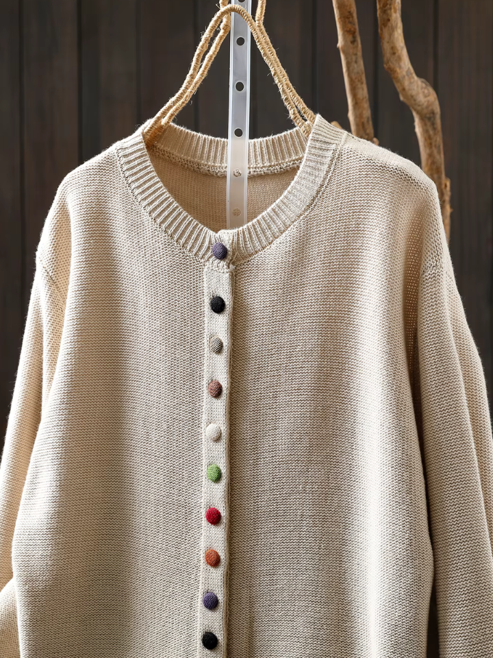 Solène | Women's Relaxed Fit Button-Up Cardigan