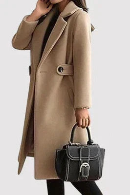 Solvane | Women's Belted Longline Winter Coat