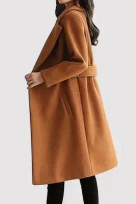 Solvane | Women's Belted Longline Winter Coat