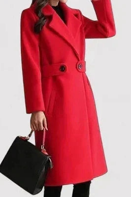 Solvane | Women's Belted Longline Winter Coat