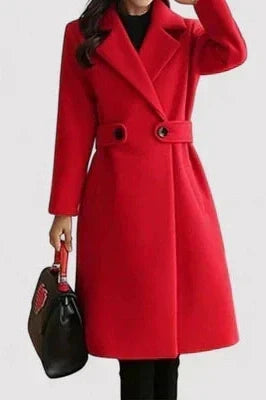 Solvane | Women's Belted Longline Winter Coat