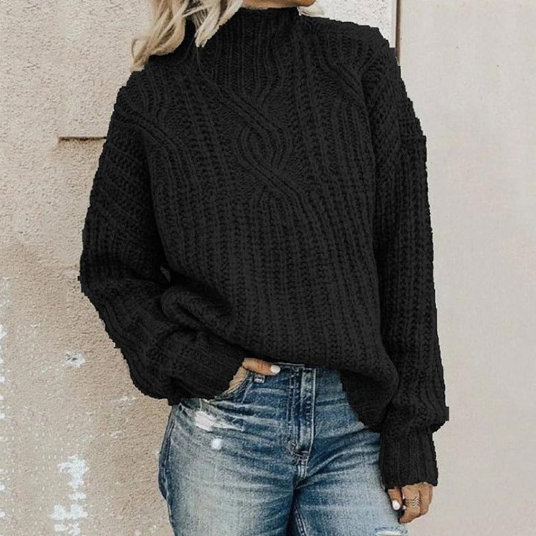 Solvay | Women's Cable-Knit Pullover Sweater