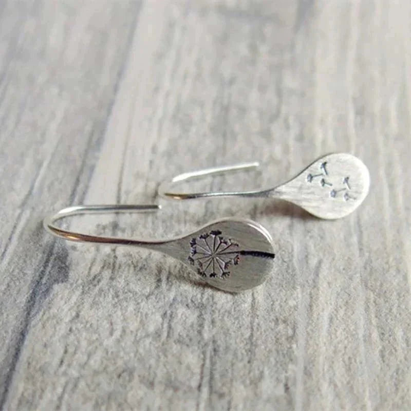 Dandelia | Sterling Silver Dandelion Earrings
