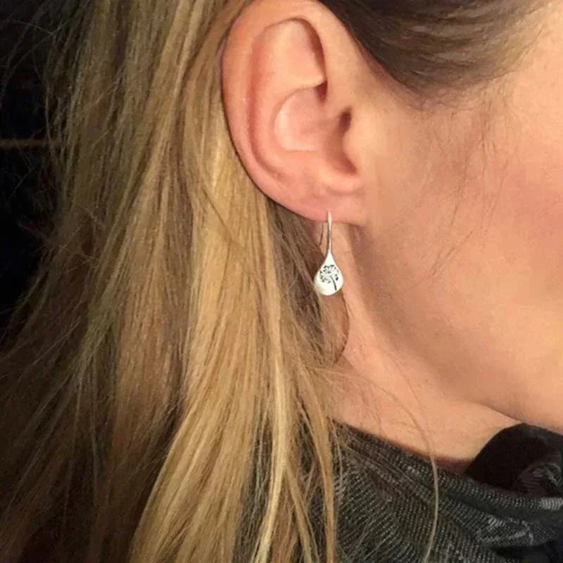 Dandelia | Sterling Silver Dandelion Earrings