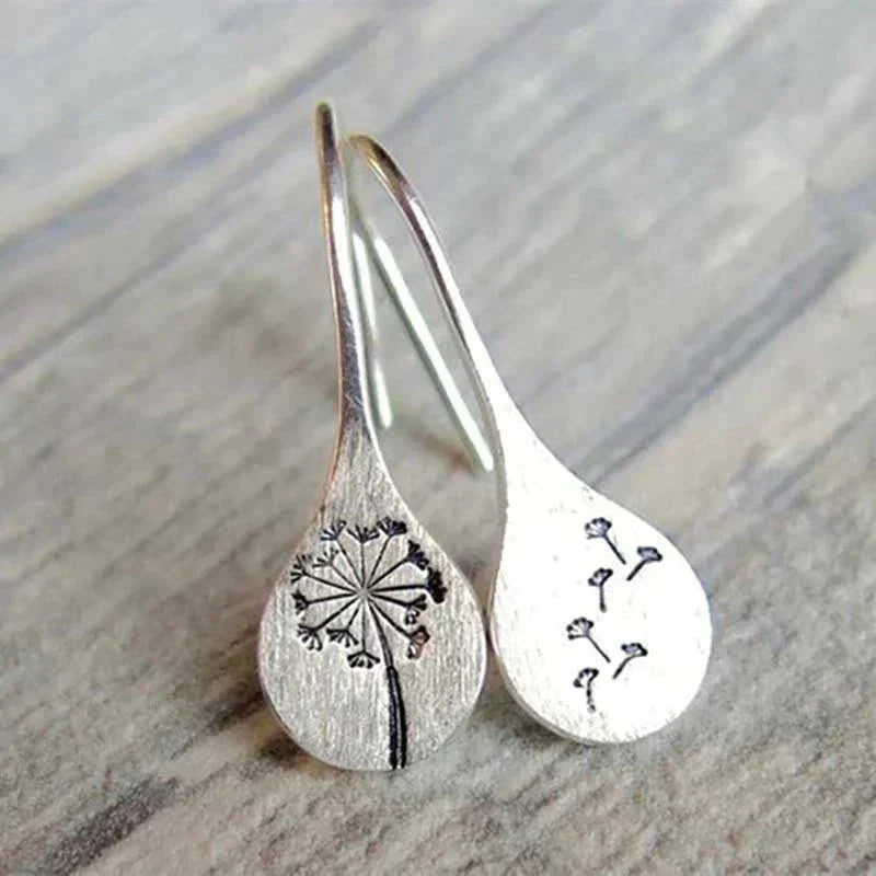 Dandelia | Sterling Silver Dandelion Earrings