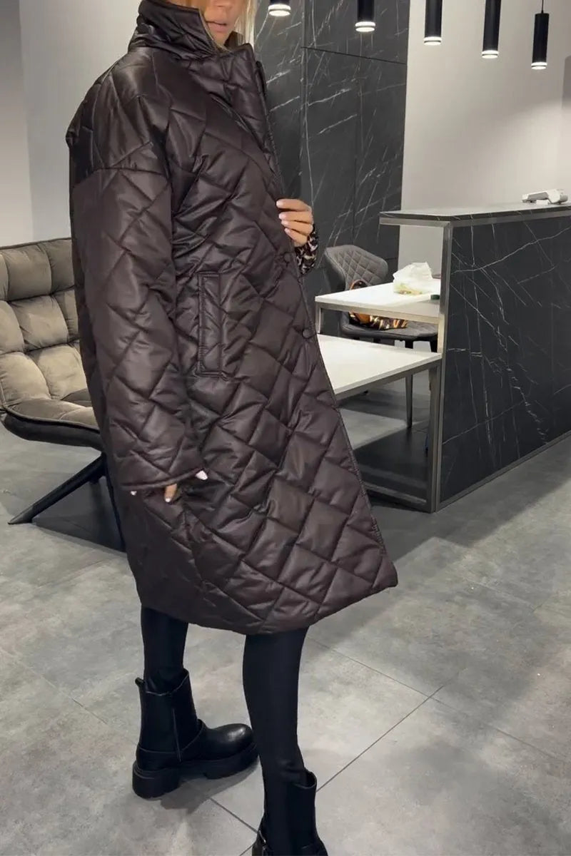 Sylvara | Women's Reversible Quilted Puffer Coat