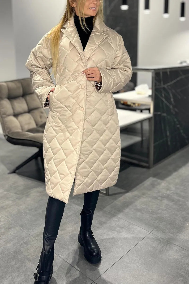 Sylvara | Women's Reversible Quilted Puffer Coat