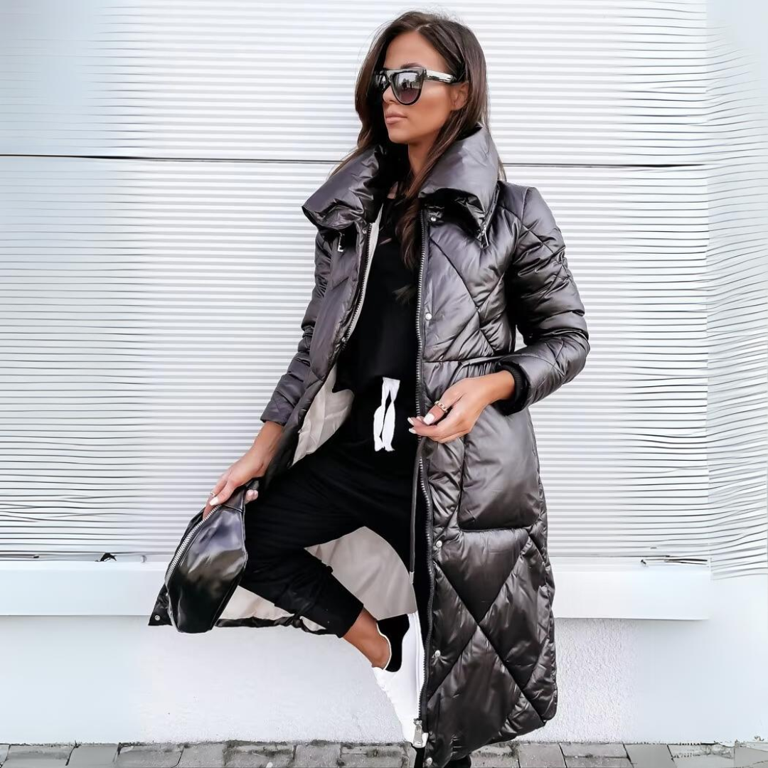 Tamsin | Women's Long Quilted Puffer Jacket