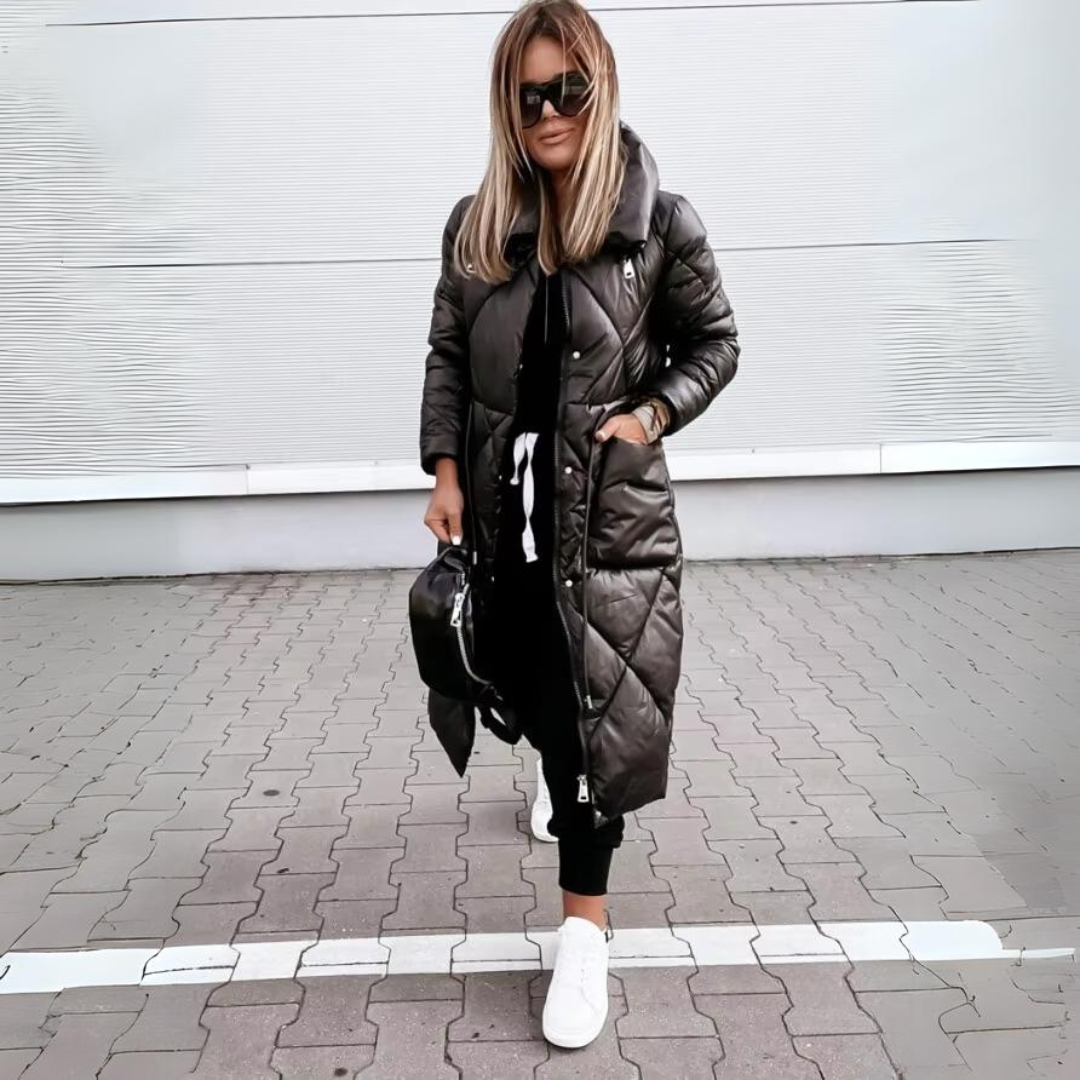 Tamsin | Women's Long Quilted Puffer Jacket